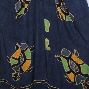Sea Turtle New Large Cotton Beach Pool Pareo Sarong Wrap Cover Up Size 65” x 46”